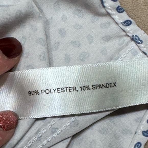 Cactus White and Blue Casual Button Down Shirt - Picture 5 of 5